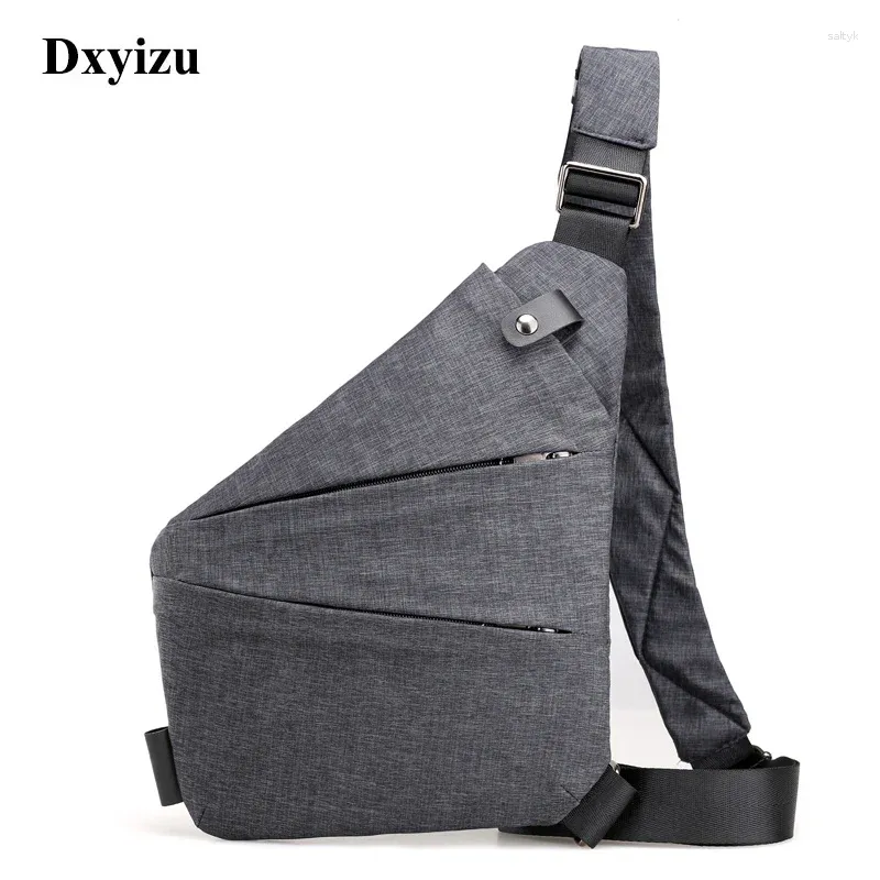 Sacs de taille sac à bandoulière hommes femmes imperméables en nylon crossbody messager poitrine pack de moto