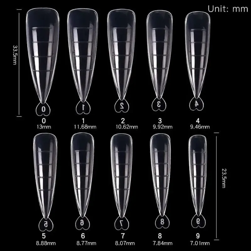 2024 Quick Building Nail Mold Tips Nail Dual Forms Finger Extension Nail Art UV Extend Gel Finger Stiletto Nails 1. for Quick