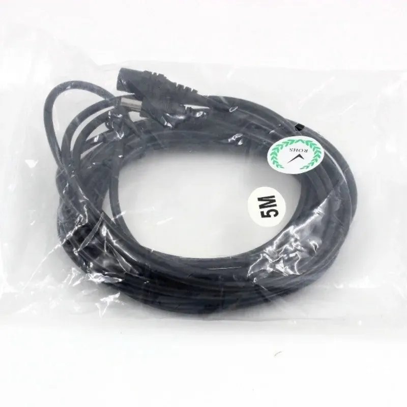 Ny 2024 DC12V Power Extension Cable 2.1/5.5mm kontakthane till kvinna för CCTV Security Camera Black Color 16.5Feet 5M 10M Power CableFor