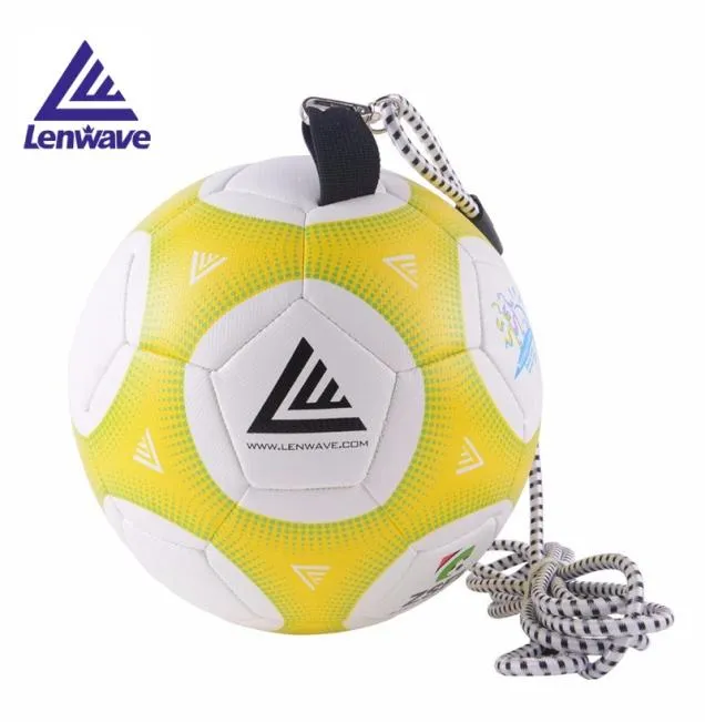 25M Elastic Rope High Quality Official Size 4 Football Ball PU Professional Durable Soccer Balls For Training Playing Net Bag9889146