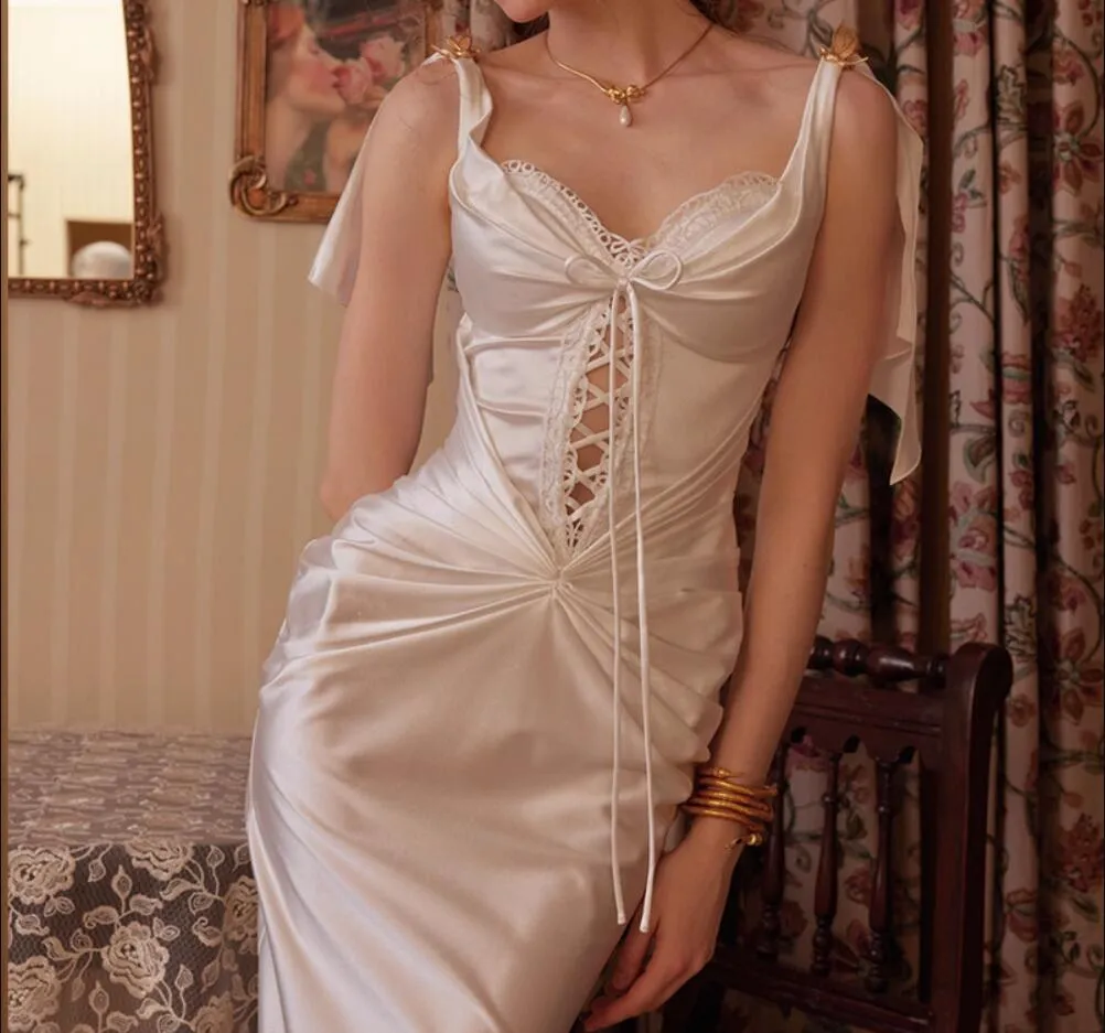 Save Big on Bulk Knitting Retro Knitted Pearl Elastic Fishbone Dress  Xiaoxiangfeng Style, C Angel, Soft Comfortable Best Deals on DHgate