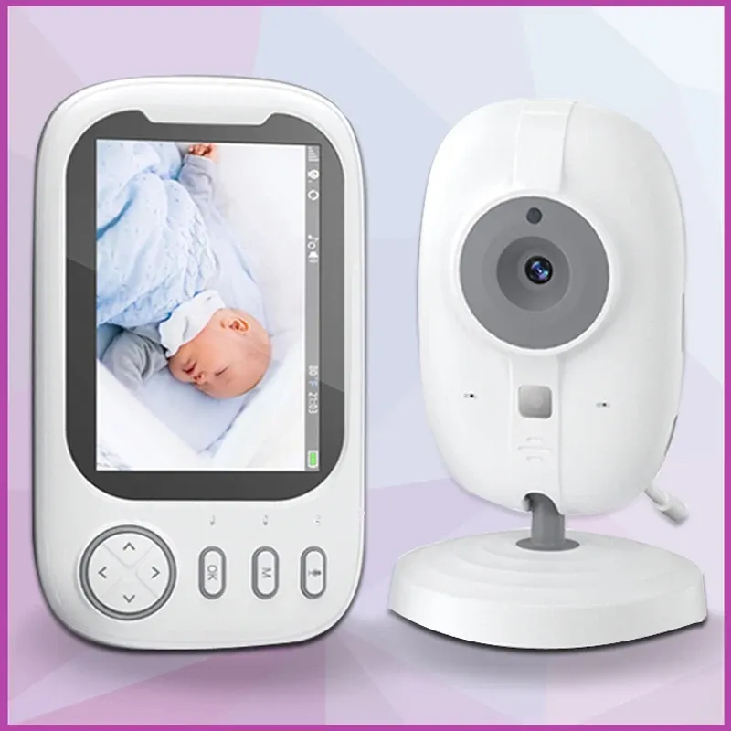 Monitore 2xzoom Babyphonmonitor mit Kamera Wireless Protection Detection Überwachung Nanny Cam Electronic Babyphone Cry Babys Fütterung