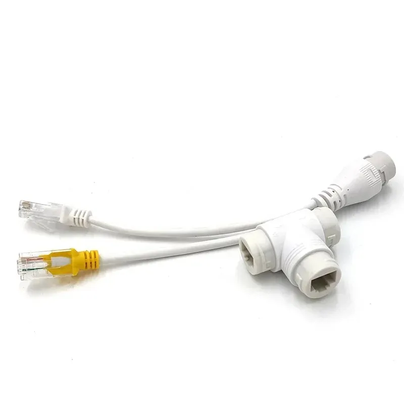 NOUVEAU ADAPTER SPLITTER 2024 POE ETHERNET ONE Câble de réseau Deux caméras Splitter combiner Connecteur CONVERTER POE SPART POE