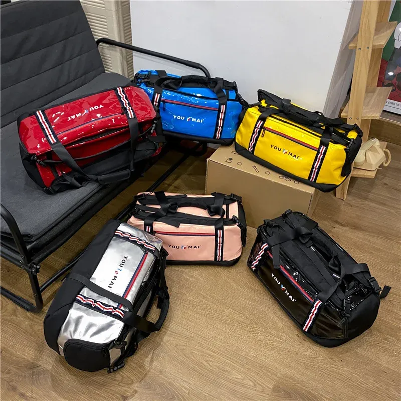 Bags Fashion Hip Hop Waterproof Travel Bag Bright Face Design Sports Fitness Bag Large Capacity Couple Style Street Trend Backpack