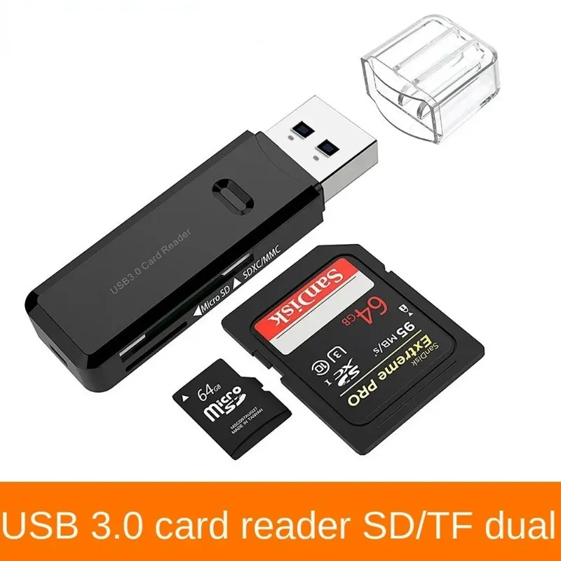 TF SD -kortläsare USB 3.0 CardReader Micro SD -kort till USB Adaper Smart Card Reader Memory Lector de Tarjetas Laptop Accessories