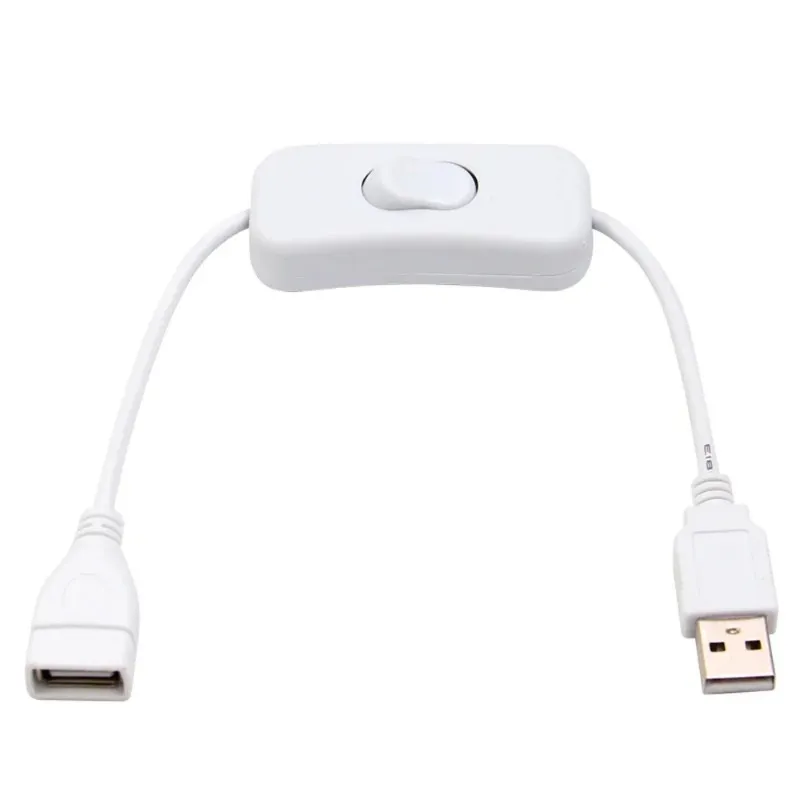 2024 28cm USB -kabel med omkopplare på/av kabelförlängning Växla för USB -lampa USB -fläktförsörjningslinje Hållbar varm försäljning Adapter för USB -fläktförsörjning