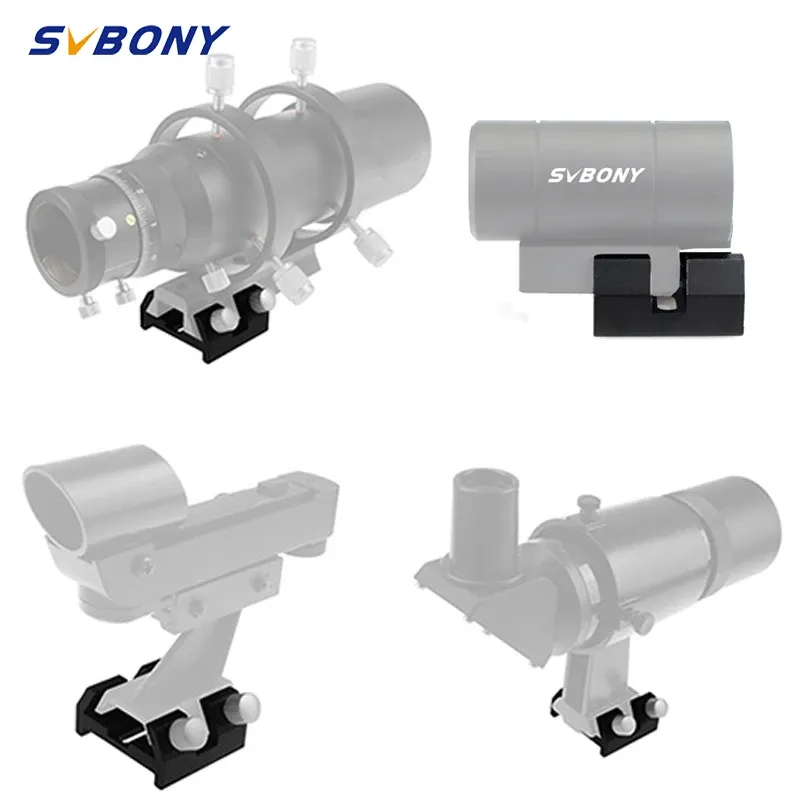 Telescopes Svbony Small Dovetail Plate with Locking Screw Quickconnect Finderscope Guide Scope Adapter Bracket for Astronomical Telescope