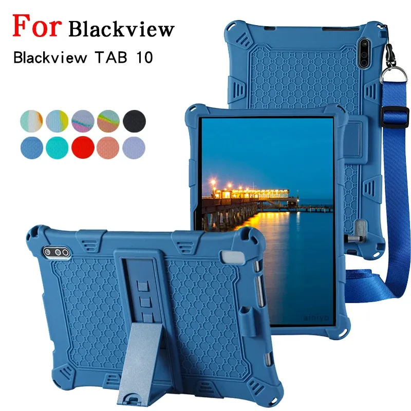 Stands Protective Case for Blackview Tab10 10.1 "Tablet PC, Stand Holder Silicone Cover Case for Blackview Tab 10 Pro