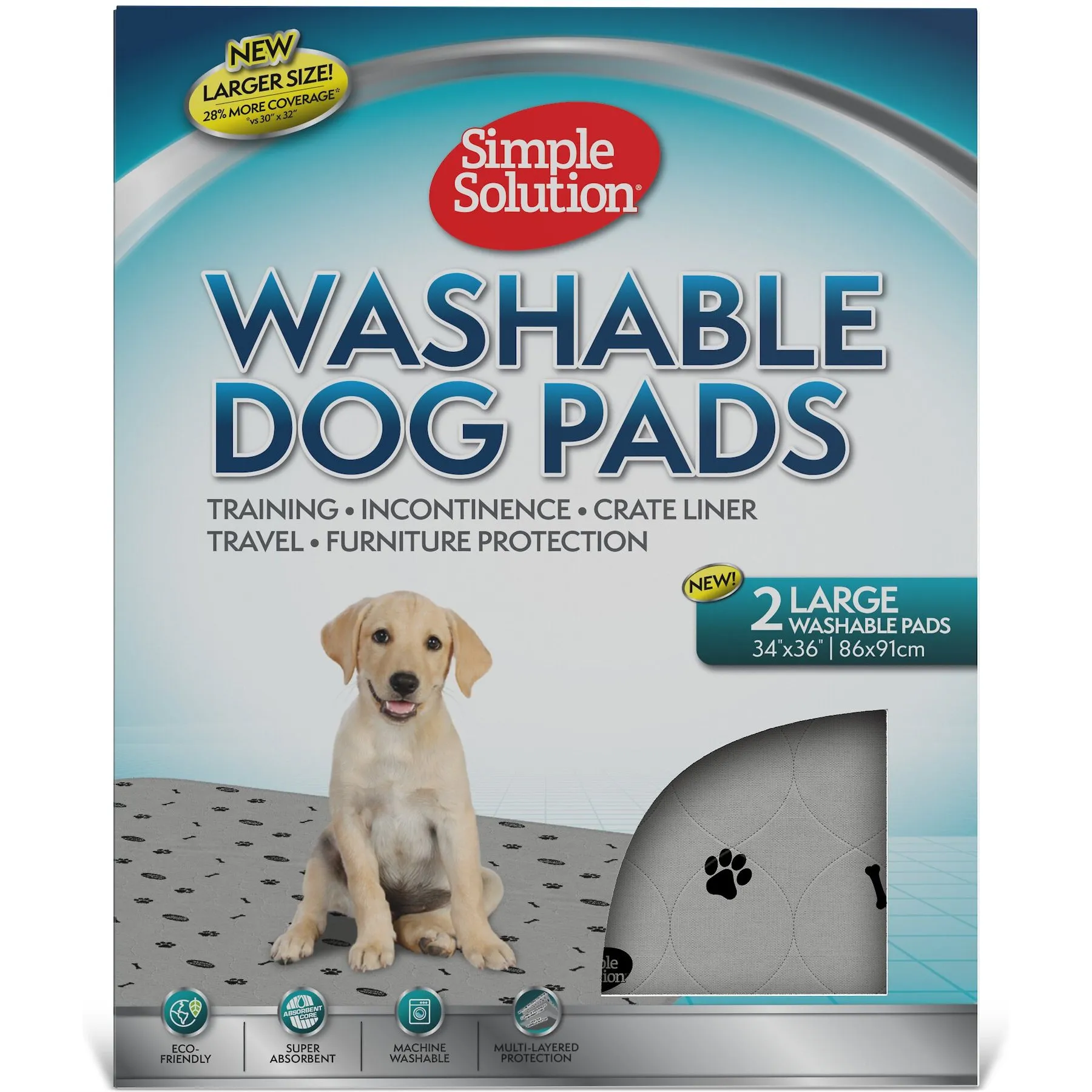 Washable Dog Urine Pads, Absorbent Reusable Pee Pads For Dogs