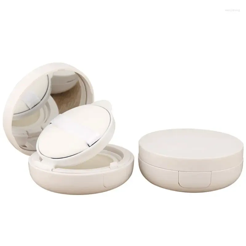 Storage Bottles Loose Powder Container DIY Makeup For Case Air Cushion Box With Puff Mirror Spon