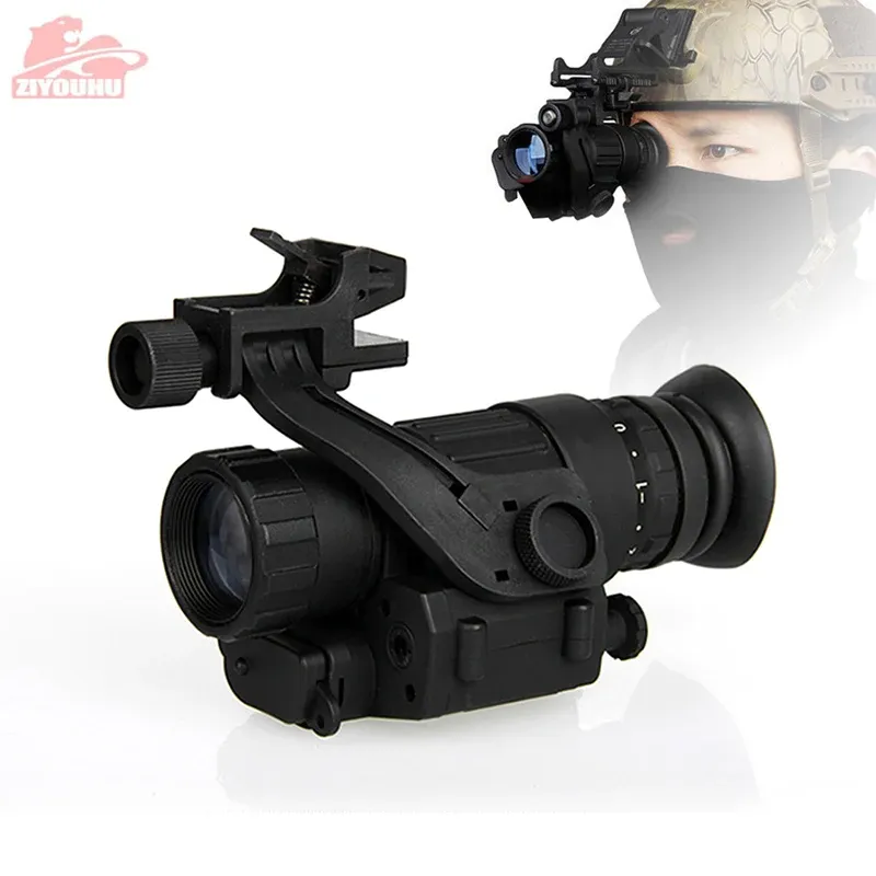 Zakres Taktyczne urządzenie noktowizyjne w podczerwieni wbudowane IR ILUMINation Łownictwo Riflescope MonoCular do strzelania, PVS14 Day Night Viewer