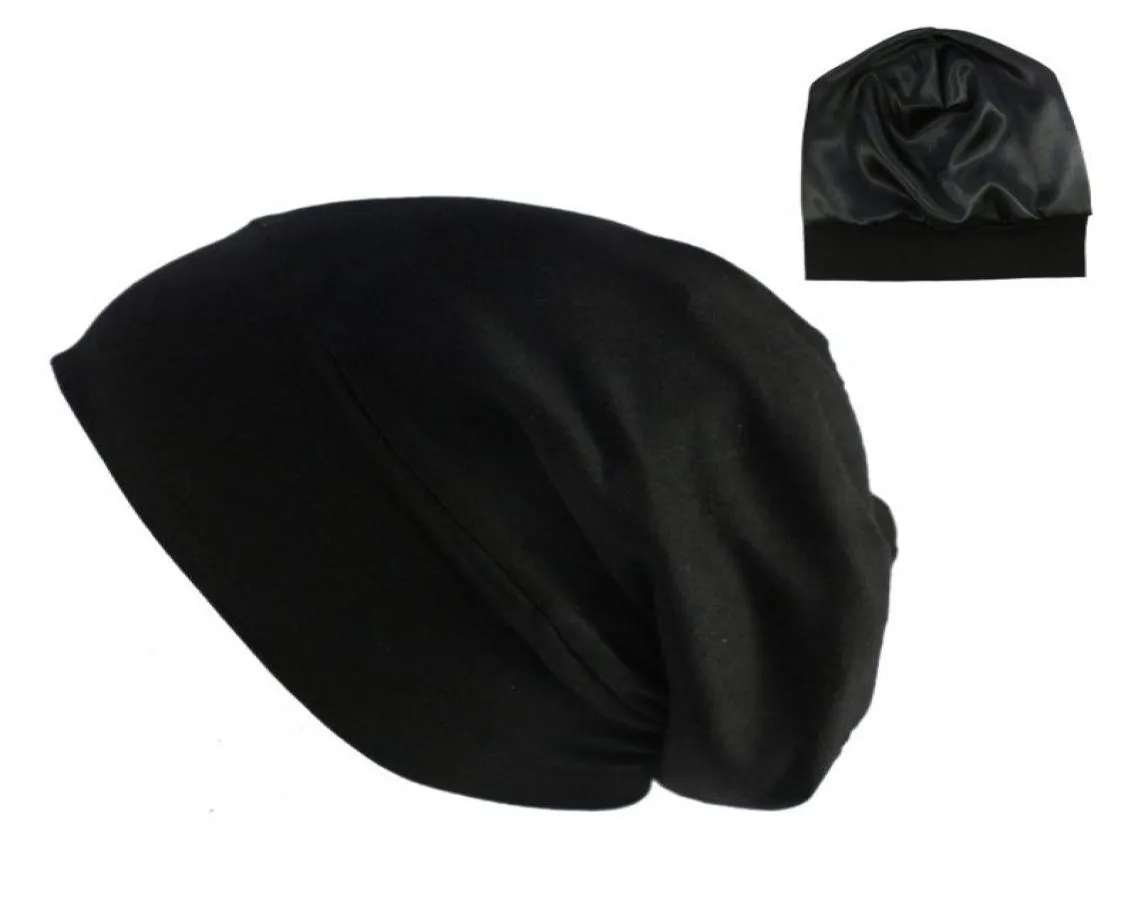 Elastische katoenen tulband hoed vaste kleur dames hoofddoek motorkap innerlijke hijabs cap moslimkop wraps femme wrap chemo beanieskull caps5470413