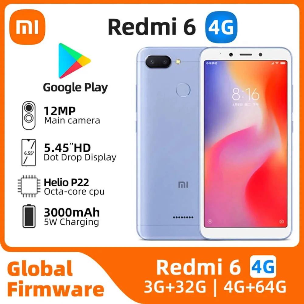 Xiaomi Redmi 6 4G ontgrendeld 64G alle kleuren goede staat