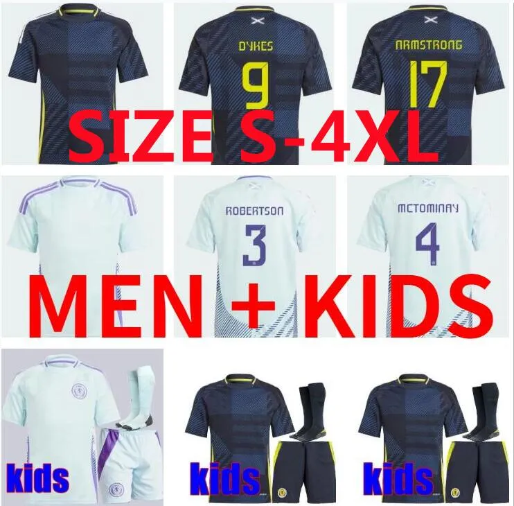 2024 2025スコットランドホームアウェイサッカージャージースペシャルエディションMcGinn Tierney McTominay Football Shirt 24 25 Christie McGregor Men Kids Kit Robertson