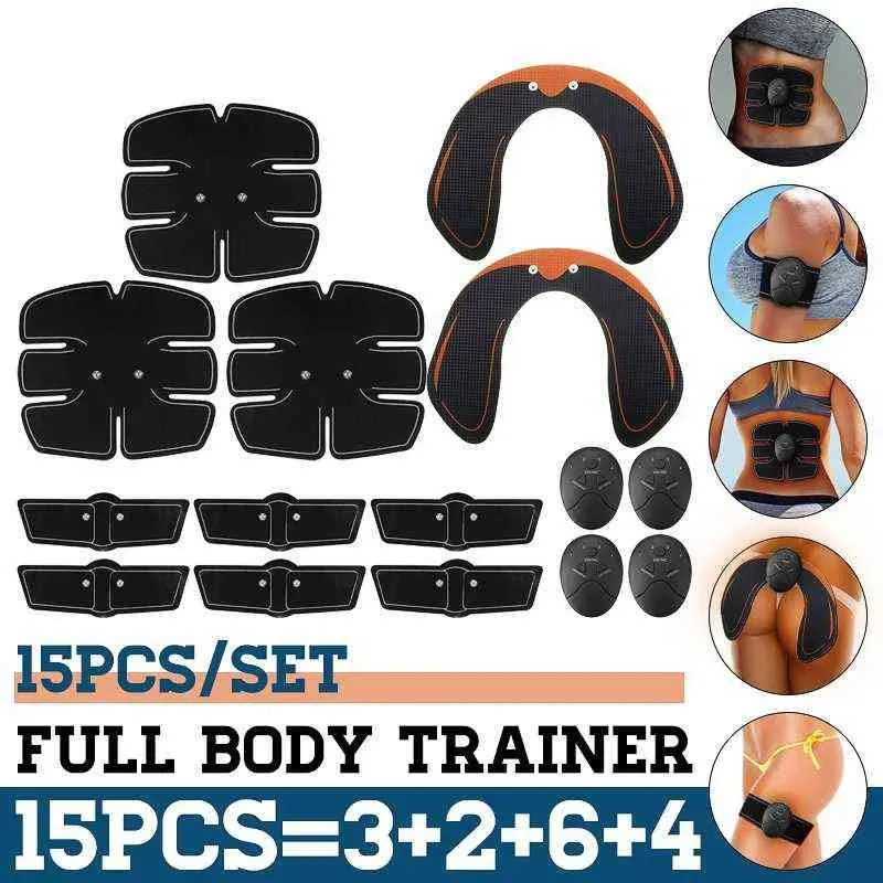 Trainers Abdominal Muscle Stimulator Hip Trainer EMS Abs Training Gear Exercise Body Slimming Fitness Gym Equipment 2201113048246c