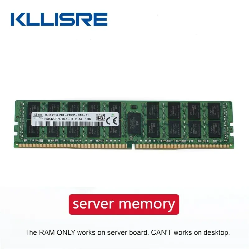 Pompy kllisre DDR4 8GB 16GB 4GB 64GB Pamięć serwera 2400 2133 MHz ECC Reg PC42133P 2400T RAM