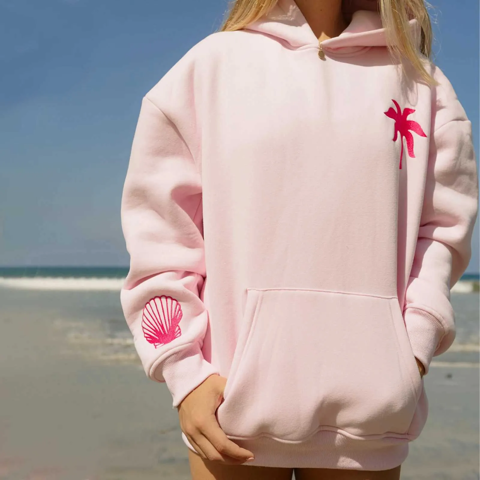 Oversized Y2K Hoodie Women's Preppy Embroidered Hibiscus Zip-Up  Sweatshirt for Teens Girls, Long Sleeve Graphic Top