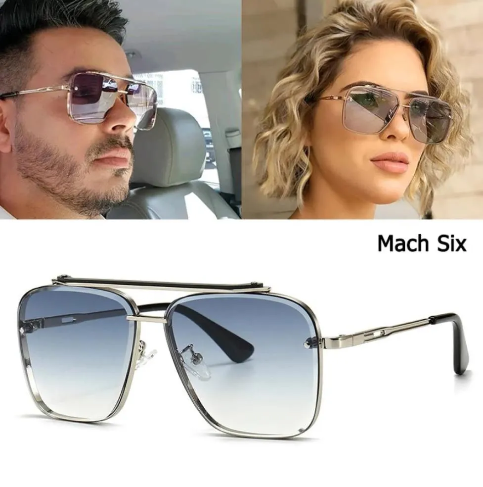 Luksusowe okulary przeciwsłoneczne Fashion Mach Six Style Designer Designer Sun Sunglasses Cool Men Vintage Marka Projekt okularów Słońca 8158830