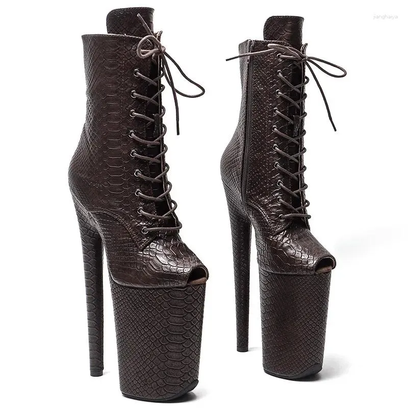 Dance Shoes Auman Ale 23cm/9inches PU Upper Sexy Exotic High Platform Platform Women Boots 081