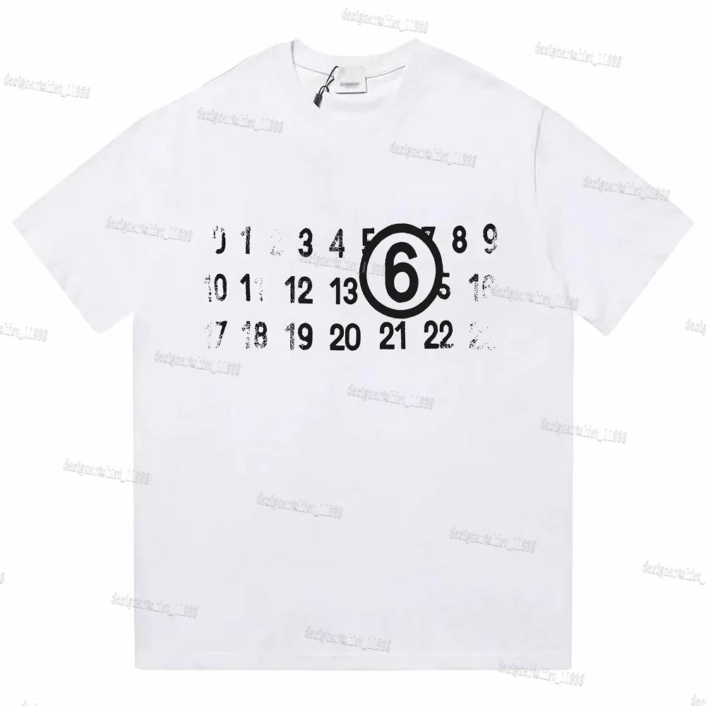 TシャツMargiela Mens Designer TshirtグラフィックTシャツ衣類綿シャツグラフィティ邪悪な楽しいカラープリントプリントスケッチオイルペインティングパターンストリートグラフィティルーズ1 1 Tシャツ