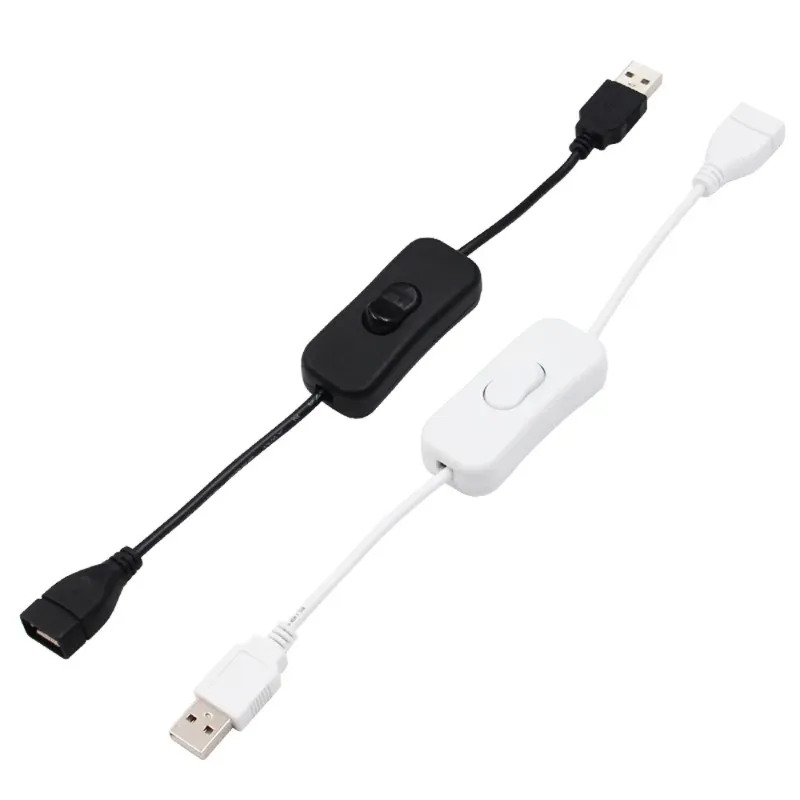 28 cm USB -Kabel mit Ein-/Aus -Kabelverlängerungsschalter für USB -Lampe USB -Netzteil Leitung Heißer Verkaufsadapter