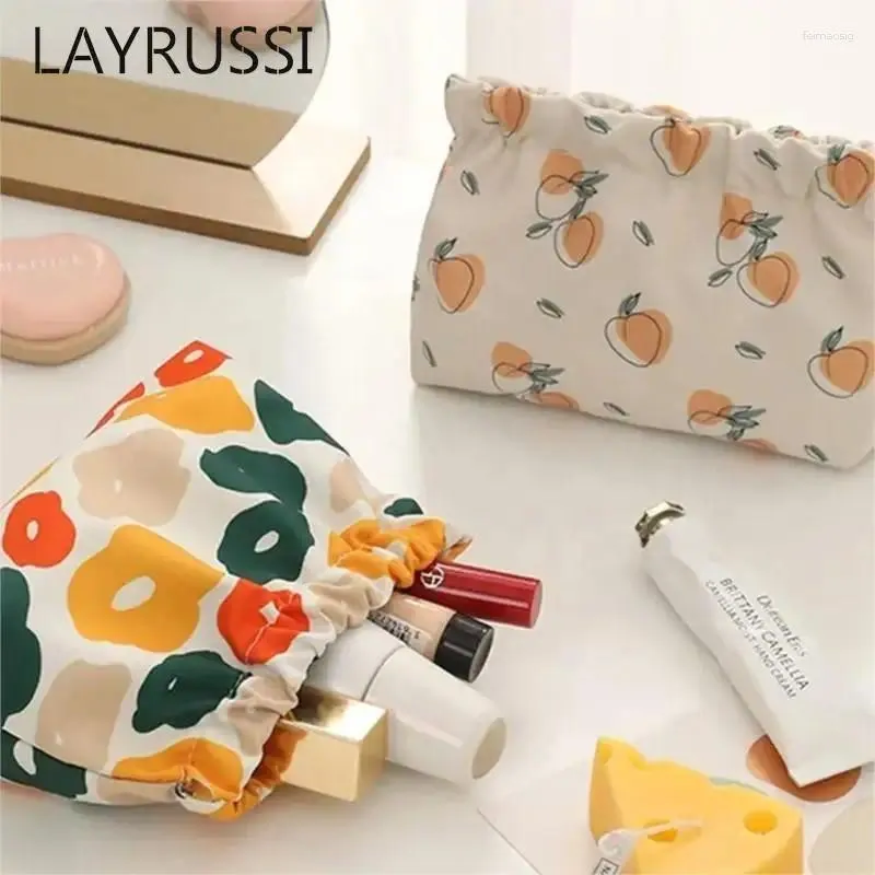 Sacchetti cosmetici layrussi Small borse mini viaggio da viaggio donne trucco portatili studentesche tovaglioli da tovaglioli per rossetti tovaglioli