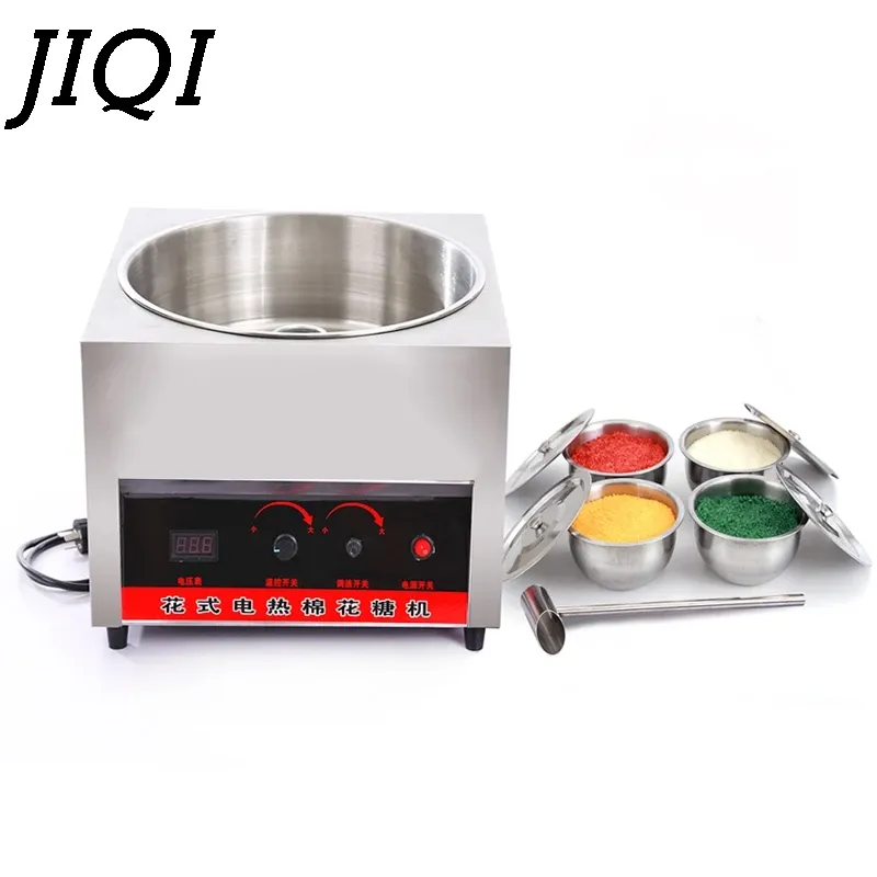 Processors Jiqi Commerciële elektrische verwarming Zoete suiker snoep Maker Automatisch DIY suiker snoep suiker Fancy Fairy Floss Machine Processor