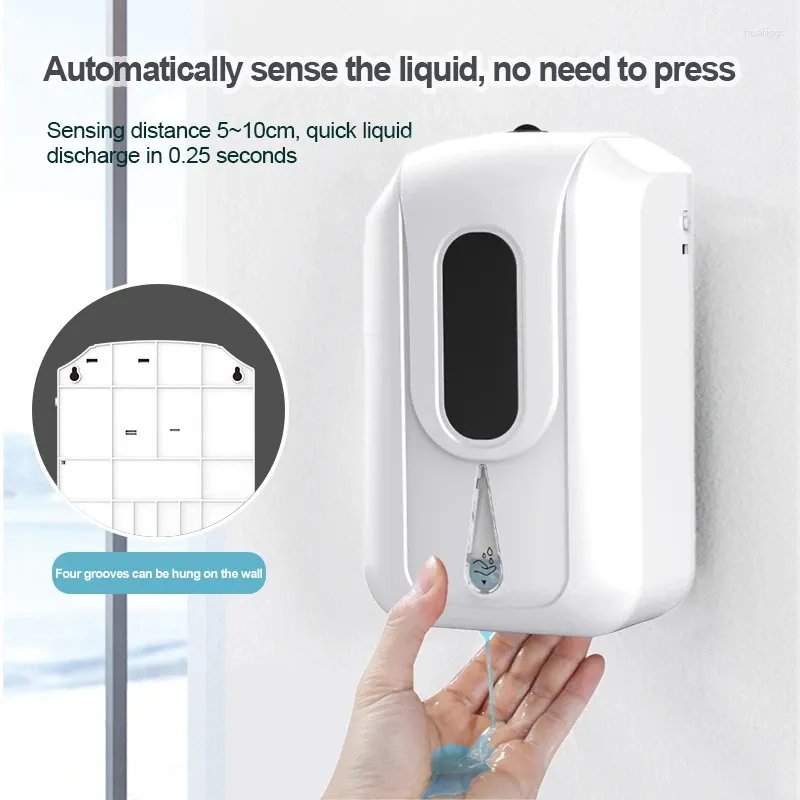 Dispensador de jabón líquido Sensor automático Dripting Wall Mount 2200ml Touchless para El Comercial de Restaurantes El