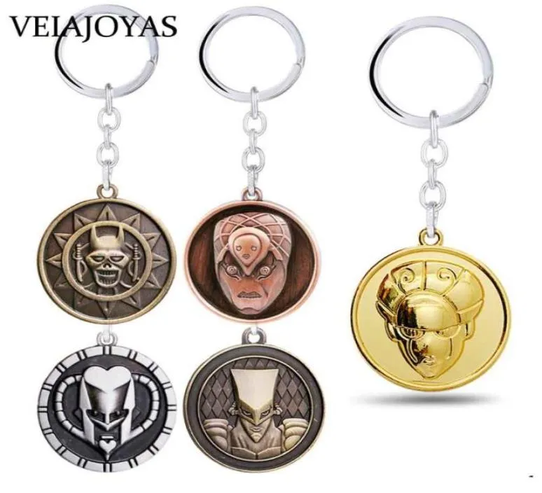 Anime Jo Bizarre Adventure Jotaro Kujo Masque Kelechains Killer Queen Arrow Asb Metal Keyring Holder Cosplay Collection Llaveros9249181