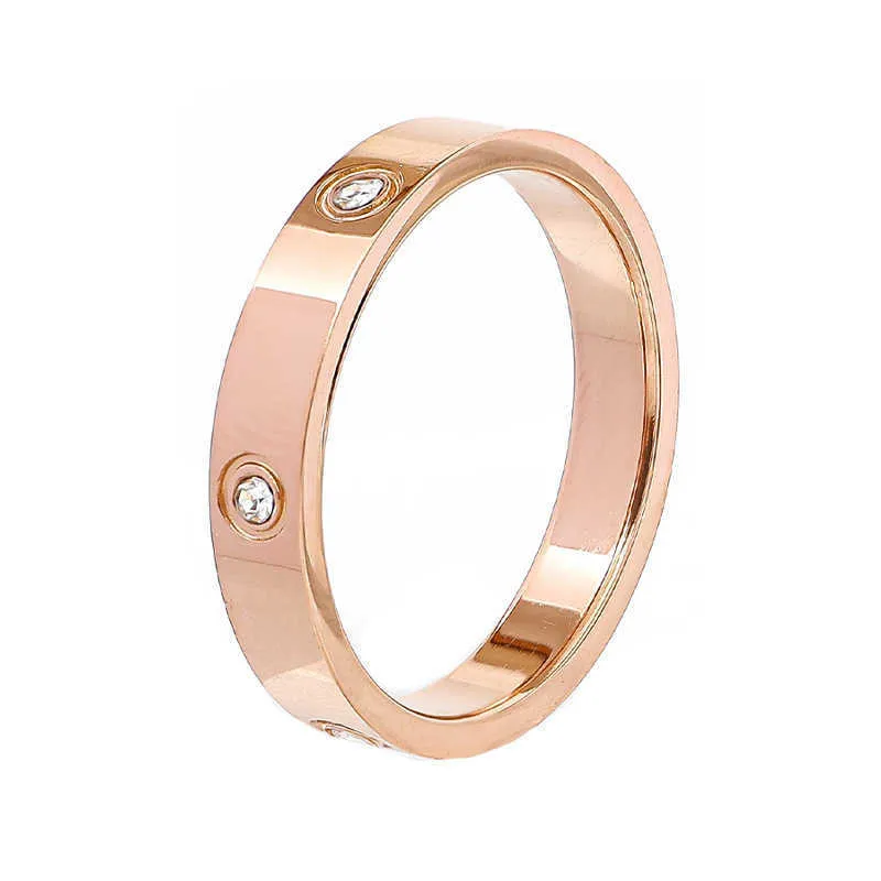 Designer Popular version of Carter ring womens fashion trend simple and versatile titanium steel jewelry