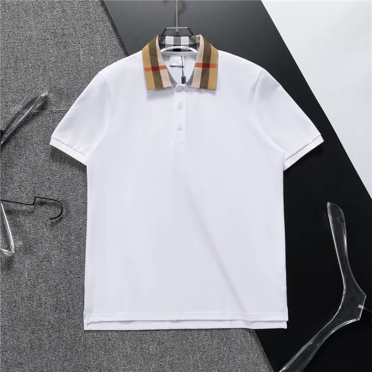 Polo Designer Shirts Polos pour l'homme Focus Focus Broderie Garter Petites abeilles Modèle d'impression Vêtements Vêtements Black and White Mens T-shirtq81