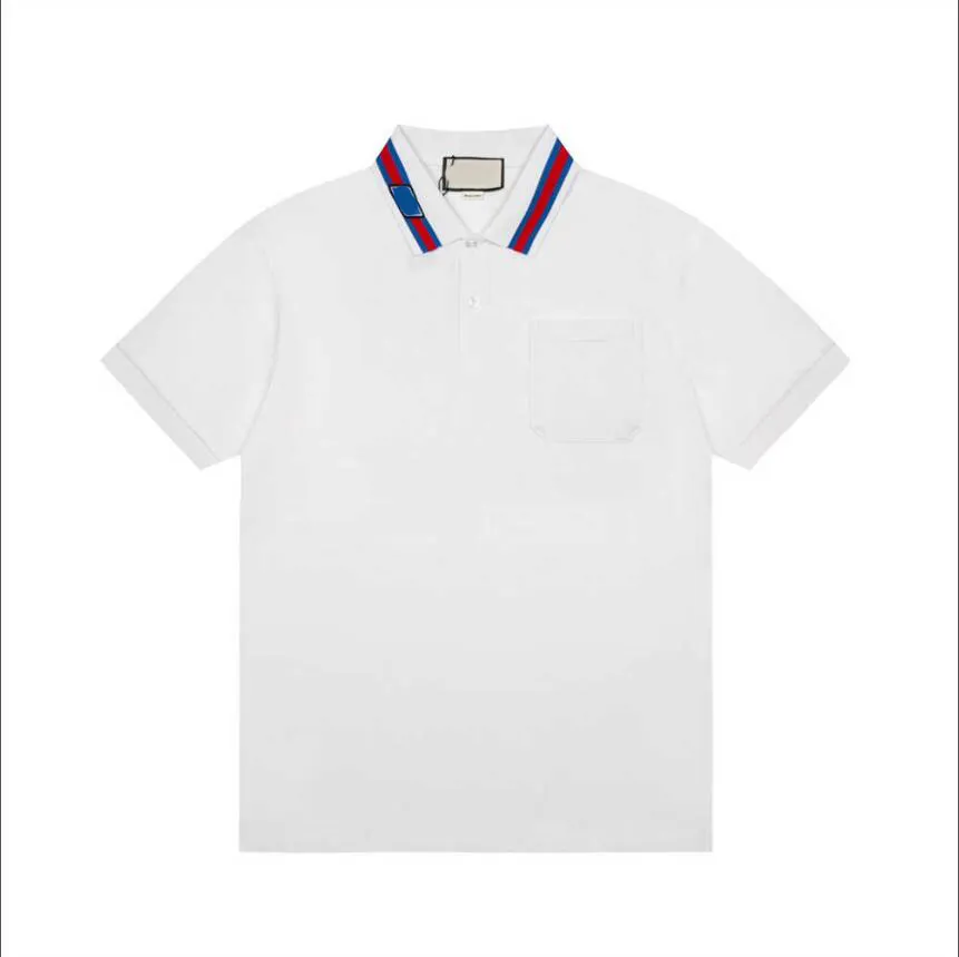 이탈리아 2024 럭셔리 남성 폴로 셔츠 여름 패션 브랜드 디자이너 폴로 셔츠 남자 디자이너 자수 짧은 슬리브 티#182