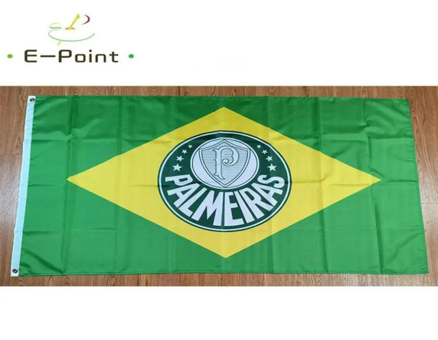 Бразилия Sociedade Esportiva Palmeiras FC Flag 3 5ft 90см 150 см. Полиэфирные флаги Украшение Полетает домашний сад FLAGG FESTI25469743813