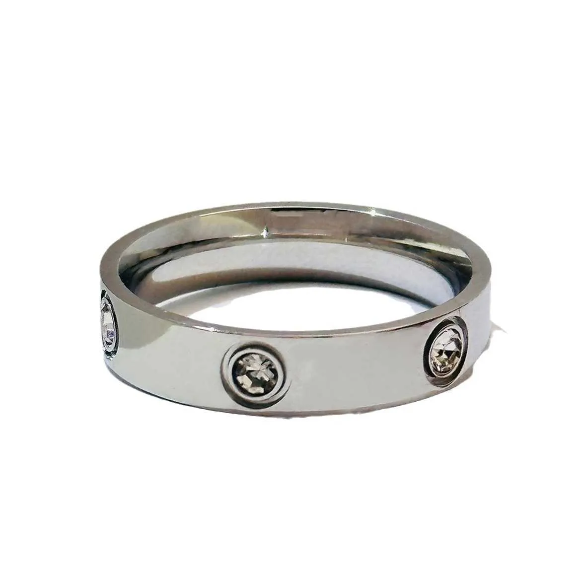 Designer popolare anello in acciaio in titanio a caldo per le donne arachide alla moda e alla moda design di nicchia squisito coppie alimentari non sbiadanti Q6qx