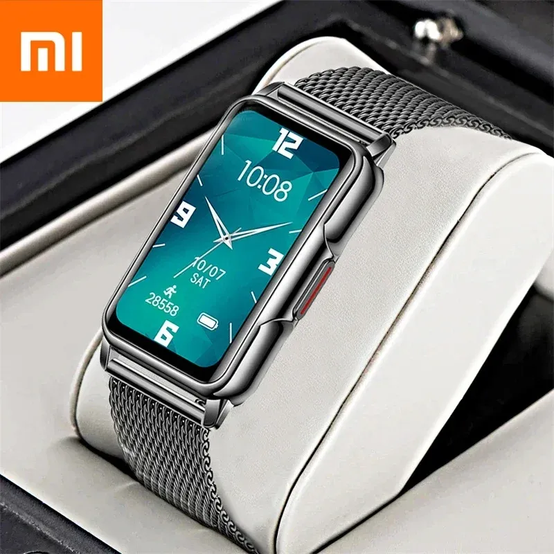 Regarde Xiaomi Smart Watch Men Femmes Smartwatch Men Men Electronics Clock for Android iOS Fitness Tracker New Fashion Smartwatch Femmes