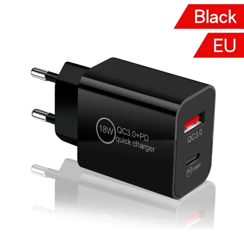 Nuovo caricatore PD12W di alta qualità con adattatore di tipo C di ricarica 5V2A utilizzo della testa di ricarica PD+USB