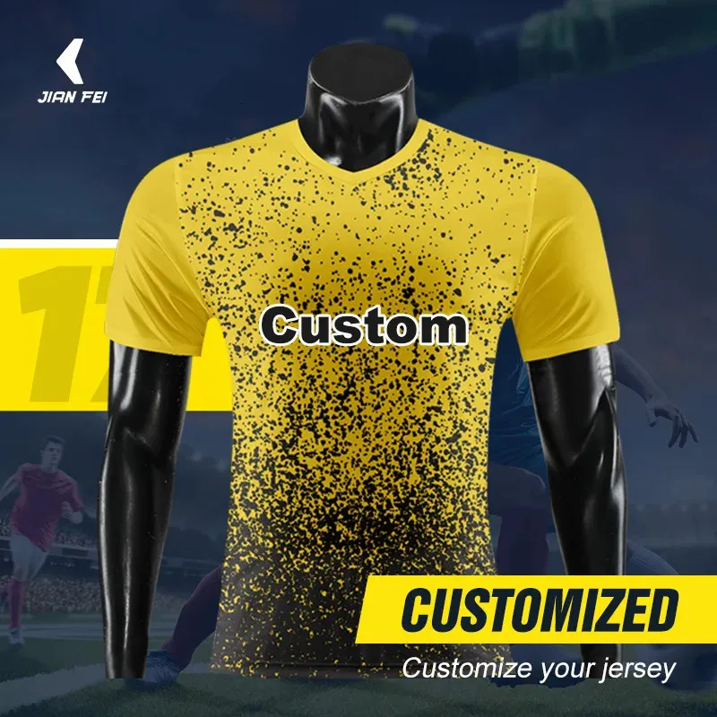 Sublimation Customize Own Design Football Shirt Club Team Training Jersey Kit Breathable Soccer Uniform For Men WOX830 240416