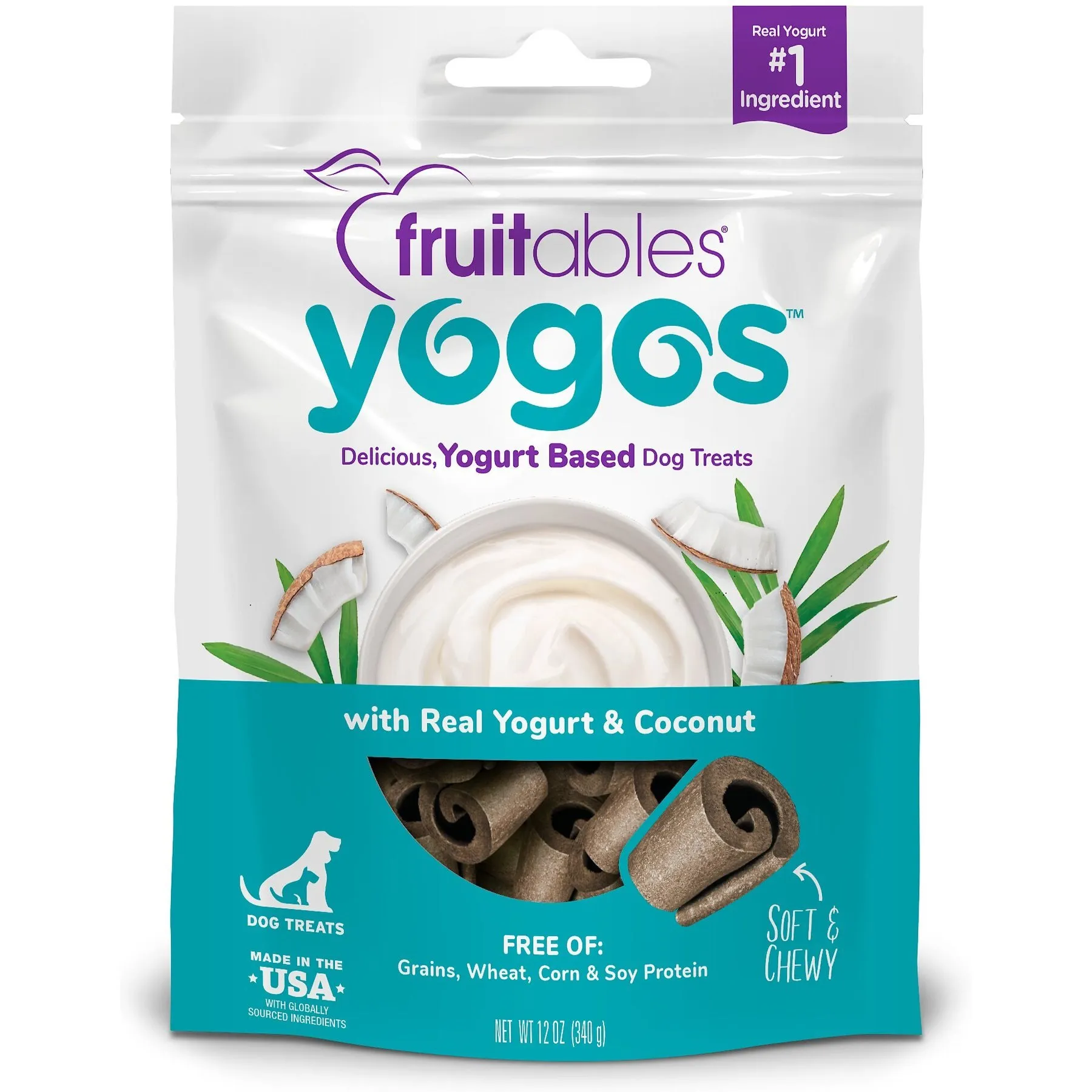Coconut Yogurt Dog Treats: Grain-Free Delicious, 12oz Pouch
