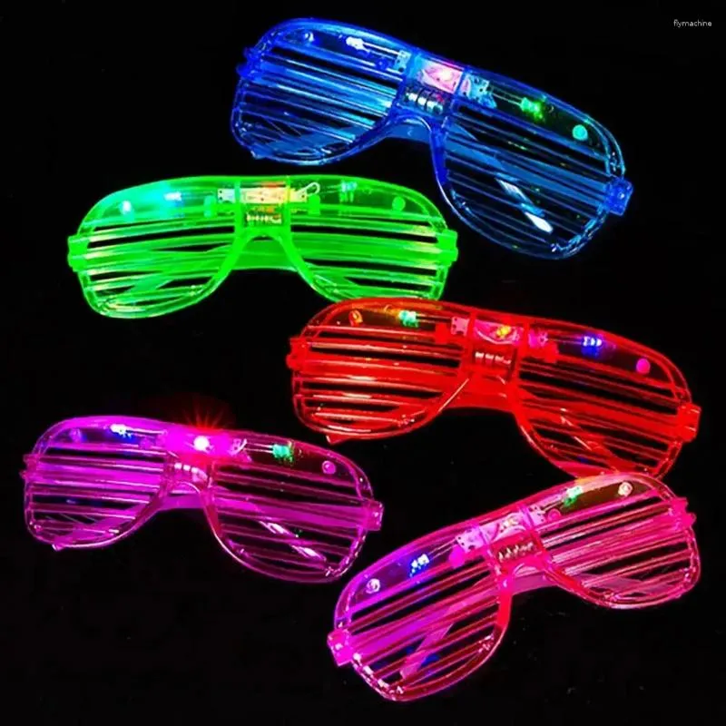 Dekoracja imprezy migające okulary LED Neonowe okulary LED Zestaw 15 par żywy migawka kolorów dla dzieci dorosłych świeci ciemne urodziny