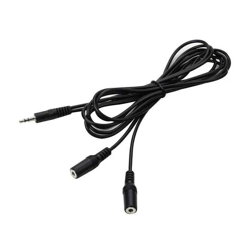 2024 3,5 mm microfoon headset splitter adapter kabel 1 trrs mannelijk tot 2 trs vrouwelijke audio aux studio y converter koord 1. voor microfoon headset splitter