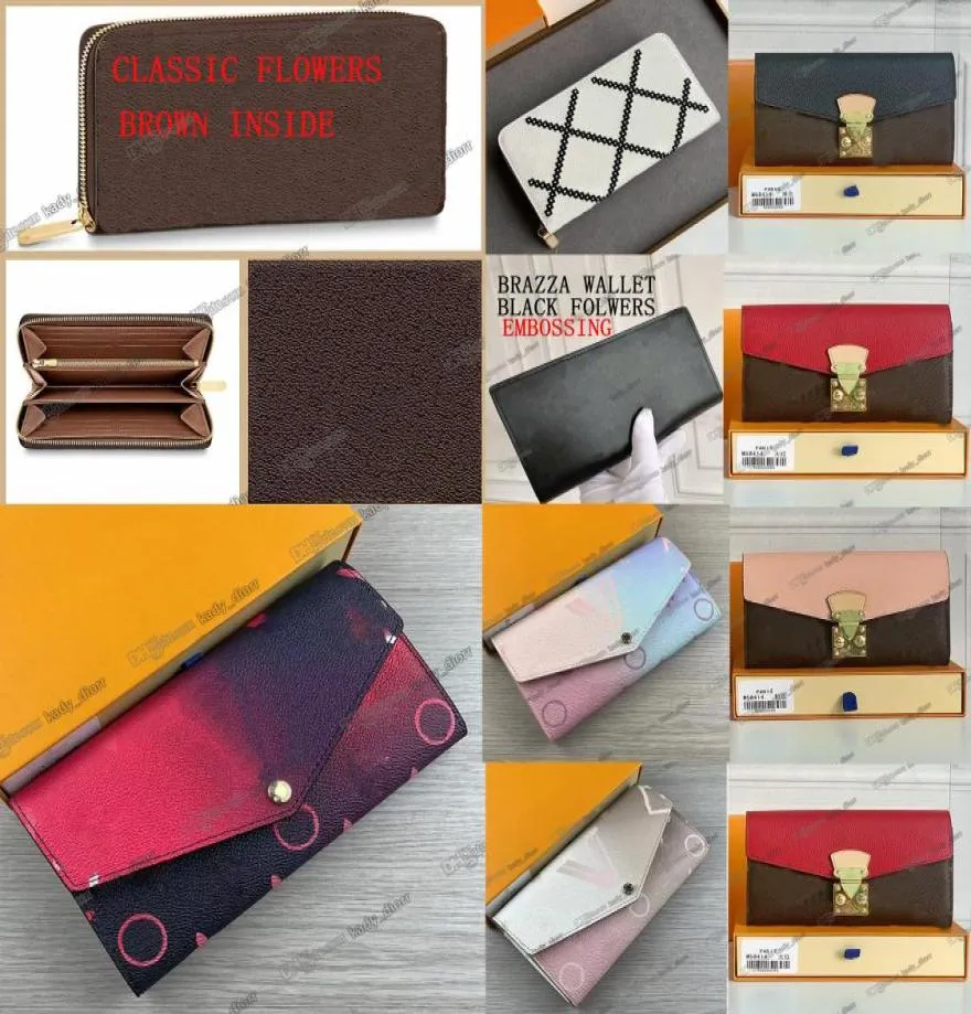 zippy wallet vertical Luxurys Designers classic clemence leather coin purse inside flat pockets organizer pouch additional busines2099463