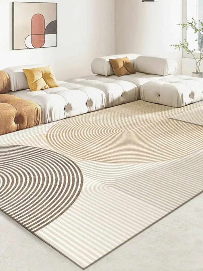 Carpets Carpet Salon 2024 Léger canapé de luxe Table basse de table basse Crème Style Imitation Cashmere Bedroom Bedside