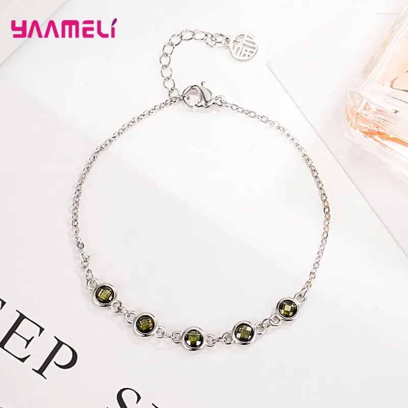 Braccialetti di collegamento Fasion Bracciale di amicizia geometrica per donne ragazze 925 gioielli alla moda in argento sterling all'ingrosso