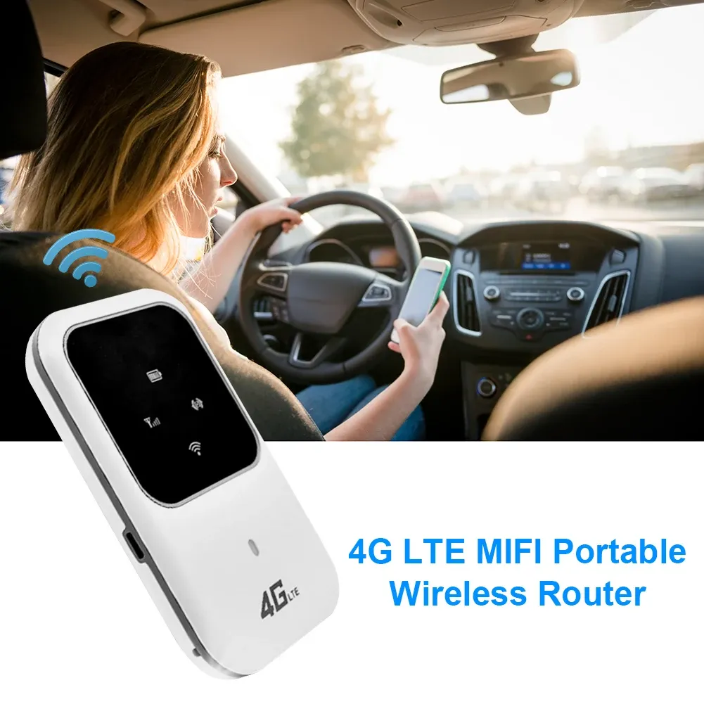 Routers Pocket 4G Wireless Router LTE Portable Car Mobile Broadband Network 2.4G Wireless Router 100 Mbps Hotspot Sim Unlocked WiFi Modem