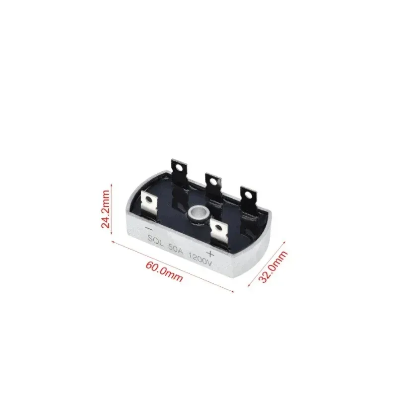 50A 1200V ALUMINIUM METAL CASE 3 FASE DIODE BRIDGE RECTIFIER 50AMP SQL50A Modul