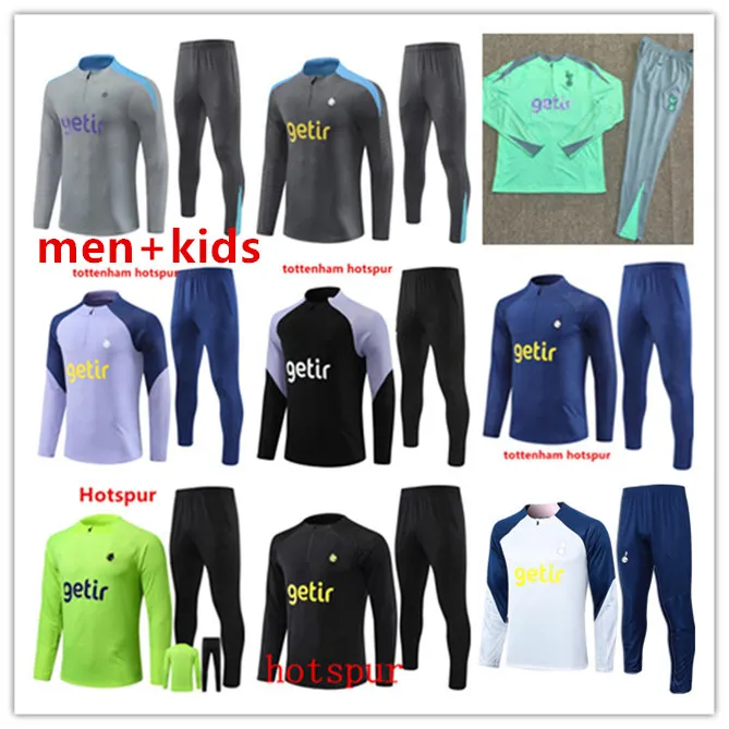 24 25 Spur Soccer Tracksuit Set Training Suit 23 24 25 Lång ärm Tracksuit Football Jacket Chandal Futbol vuxen och barnens överlevnad