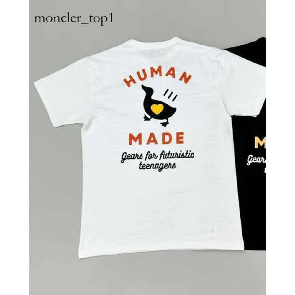 2024SS Человек Сделал новые мужские футболки для человеческой футболки Мужчины Женщины высококачественный сердечный отпечаток Негабаритный модный бренд Хип-хоп человек, сделал летние пляжные лучшие футболки 5282