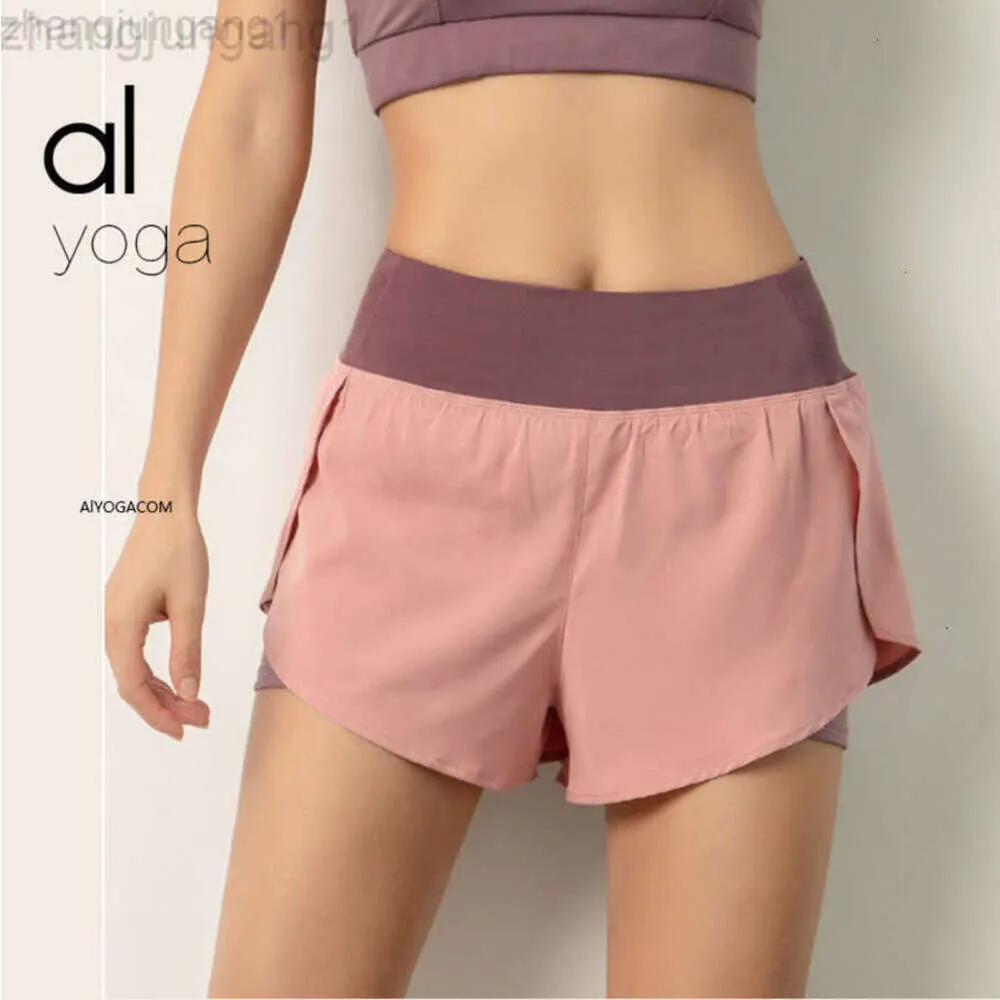 Desginer Alooo Yoga Woman Pant Top Women Originfitness and Sports Shorts Womens Summer Hot Pants Anti Glare Casuquick Drying Breathable