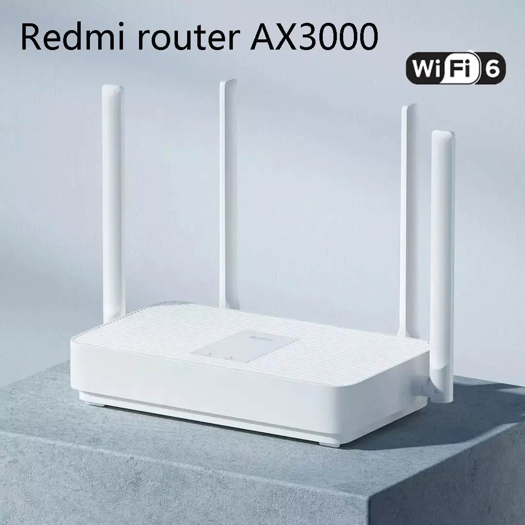 Routrar xiaomi wifi router redmi ax3000 router wifi6 160 mHz hög bandbredd av dma effektiv transmission 2.4 GHz 5ghz mesh wifi nätverk