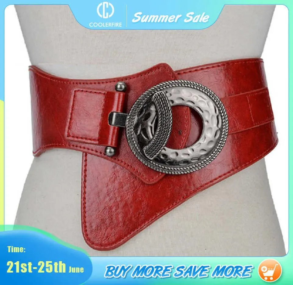 Mulher Mulheres da cintura larga cinturão elástica Mulheres039s cintos de girdlestrap para mulheres Cinturon Mujer Cummerbund Strap LB029 Q7481298